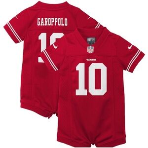 Infant San Francisco 49ers Jimmy Garoppolo Nike Scarlet Romper Jersey 3/6Months